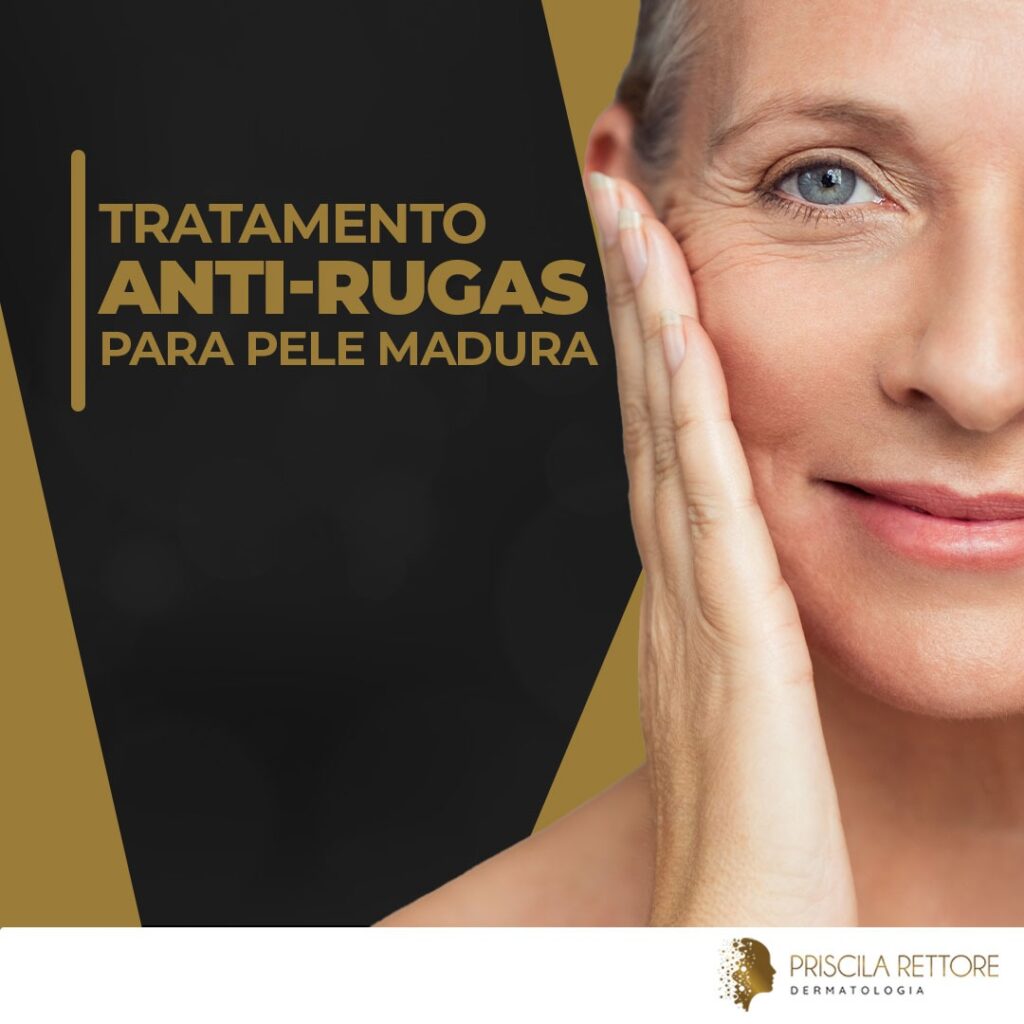 Tratamento anti-rugas para pele madura